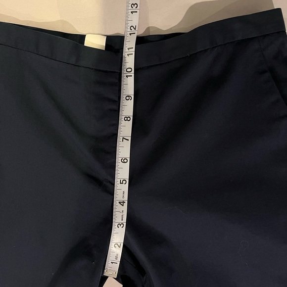 M Missoni classic flat front women’s Navy flare trousers made in Italy US sz 8 - Picture 11 of 12